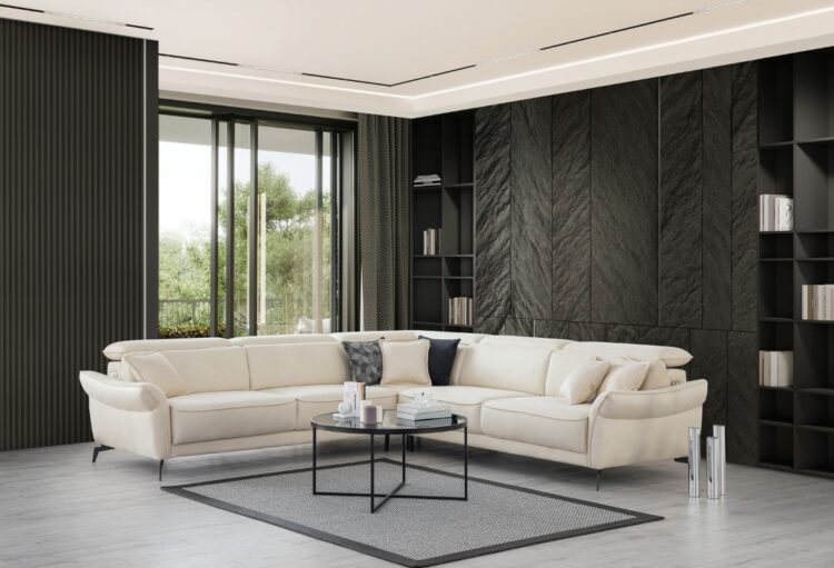 Crystal Big Corner-Έ&pi;&iota;&pi;&lambda;&alpha; Lazy Sofa