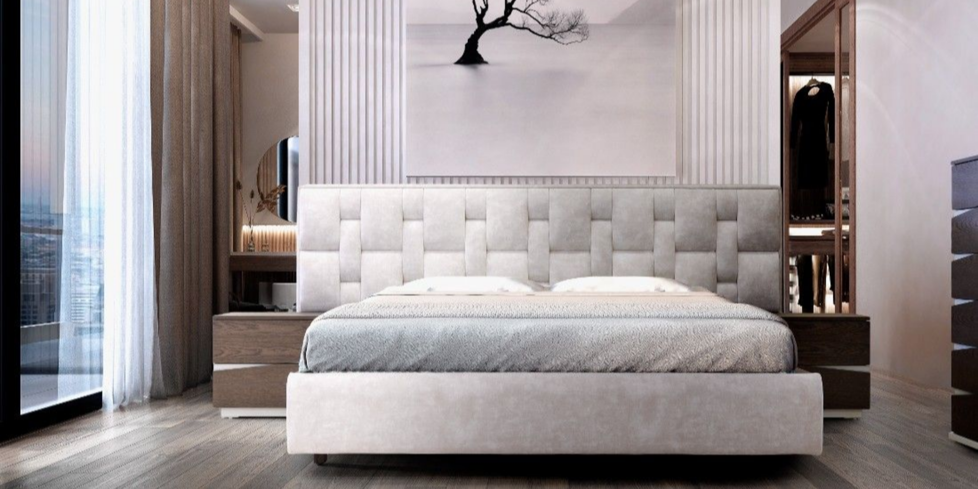 Ευρυχωρία & φωτεινότητα με λευκές κρεβατοκάμαρες-Έπιπλα Lazy Sofa