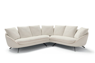 Sipario Medium Corner White-Έπιπλα Lazy Sofa