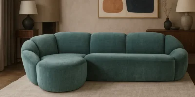 Panuma Small Corner Green-Έπιπλα Lazy Sofa